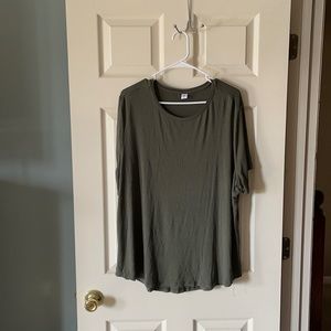 Old Navy 1X Luxe Short Sleeve Top/Tunic
